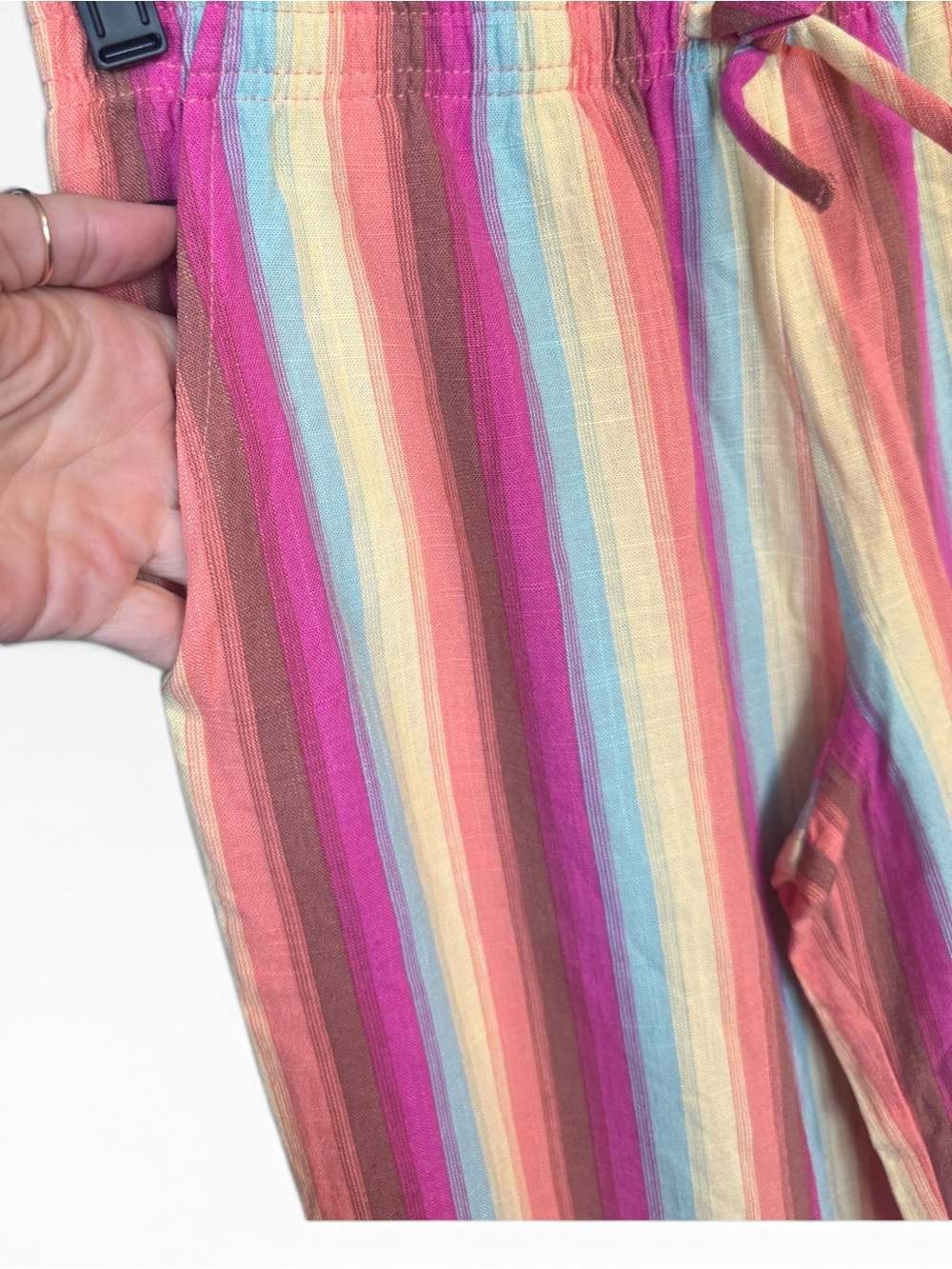 NWT Art Class Girls' Multicolor Stripe Pajama Pants - size large 10/12 - Picture 5 of 6